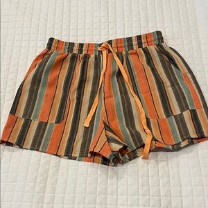 Striped Multicolor Women's Shorts